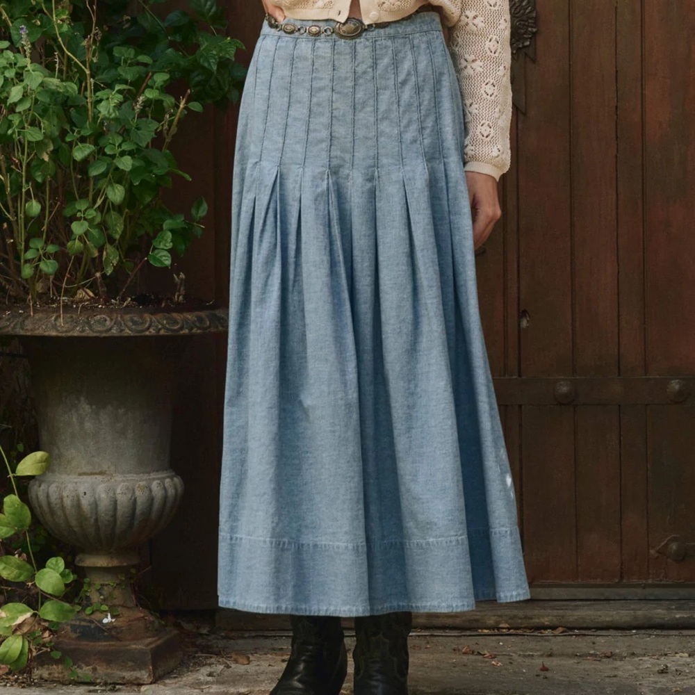 THE GREAT. the Rhythm skirt